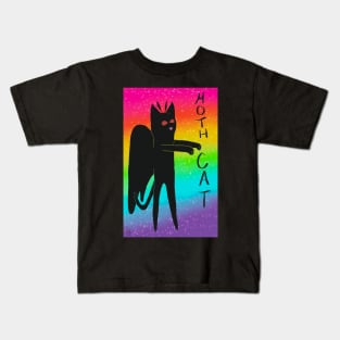 MothCat: A LongCat and MothMan Mashup Kids T-Shirt